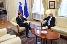 3. 3. 2017, Ljubljana – Predsednik Republike Slovenije in predsednik Evropske komisije Jean-Claude Juncker (Neboja Teji/STA)